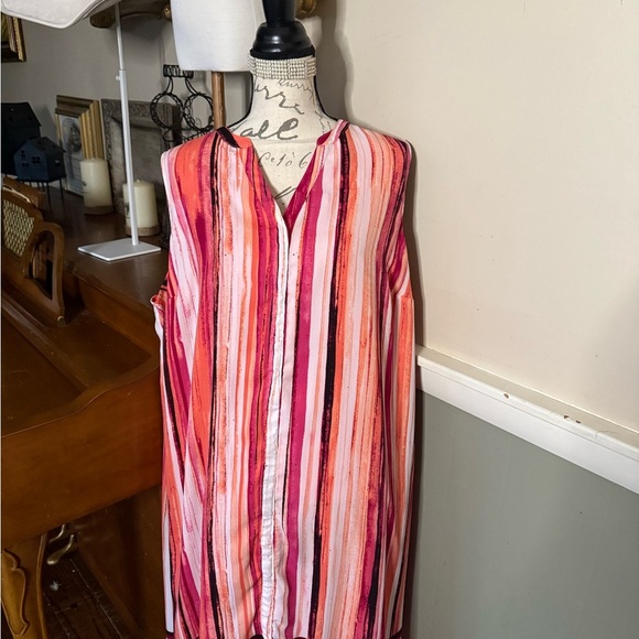 Striped Sleeveless Shift Dress NWOT - Picture 2 of 5